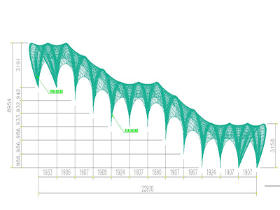 鋼結(jié)構(gòu)倉(cāng)庫(kù),酒吧休閑膜結(jié)構(gòu)