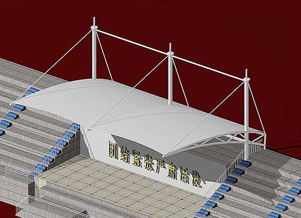 表演中心舞臺(tái)膜結(jié)構(gòu)