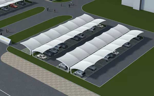 小區(qū)花園張拉膜