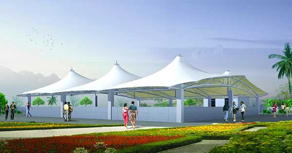 宜昌市佳維有限公司電動車車棚安裝項目