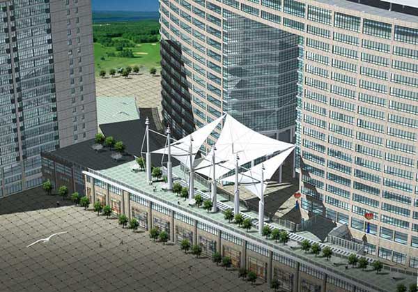 中國石化上海石油化工股份有限公司上海石化內(nèi)河裝卸區(qū)含油污水池膜結(jié)構(gòu)