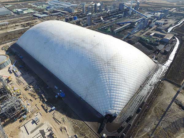 河北旭陽(yáng)工程部污水池膜結(jié)構(gòu)