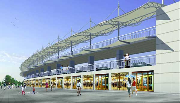 安徽合肥技師學(xué)院體育看臺(tái)膜結(jié)構(gòu)