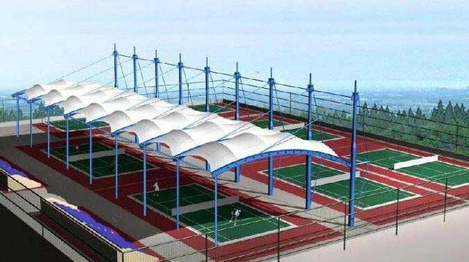 渭河熱電廠雨污泵房污水池膜結(jié)構(gòu)