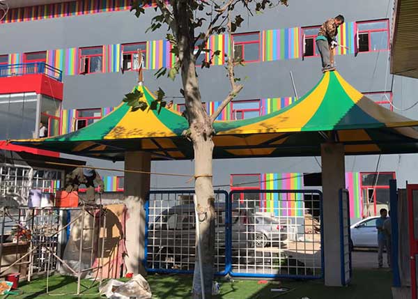 泰州市智堡實驗學(xué)校體育看臺膜結(jié)構(gòu)