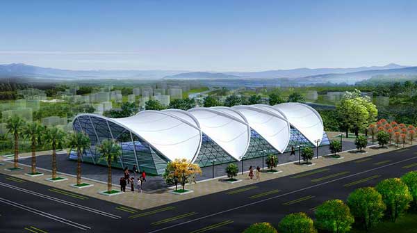 膜結(jié)構(gòu)體育看臺結(jié)構(gòu)圖